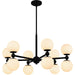 Myhouse Lighting Quoizel - PCELS5031MBK - 12 Light Chandelier - Elser - Matte Black