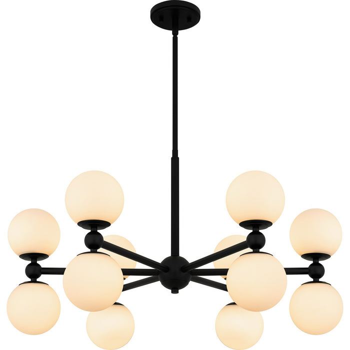 Myhouse Lighting Quoizel - PCELS5031MBK - 12 Light Chandelier - Elser - Matte Black