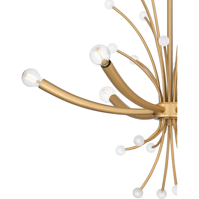 Myhouse Lighting Quoizel - PCKIE5029BWS - Six Light Chandelier - Kiera - Brushed Weathered Brass