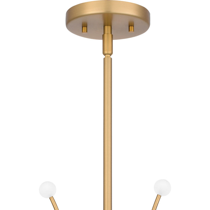 Myhouse Lighting Quoizel - PCKIE5029BWS - Six Light Chandelier - Kiera - Brushed Weathered Brass