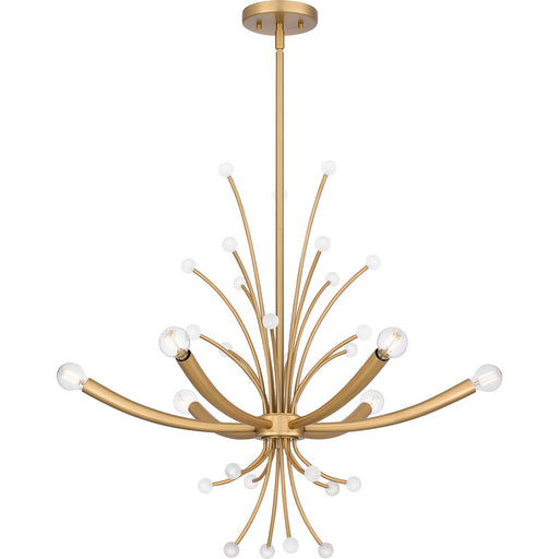 Myhouse Lighting Quoizel - PCKIE5029BWS - Six Light Chandelier - Kiera - Brushed Weathered Brass