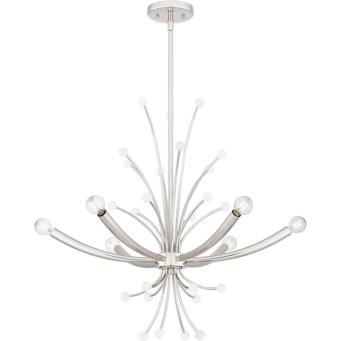 Myhouse Lighting Quoizel - PCKIE5029PK - Six Light Chandelier - Kiera - Polished Nickel