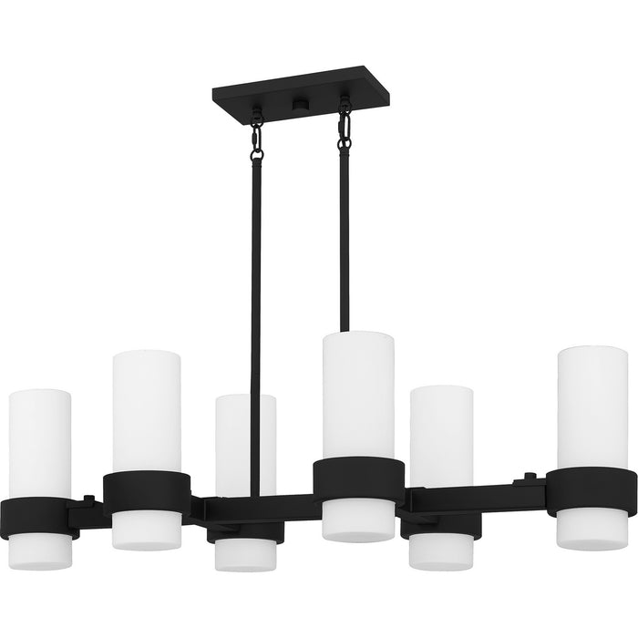 Myhouse Lighting Quoizel - PCKIM636MBK - Six Light Linear Chandelier - Kimora - Matte Black