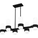 Myhouse Lighting Quoizel - PCKIM636MBK - Six Light Linear Chandelier - Kimora - Matte Black