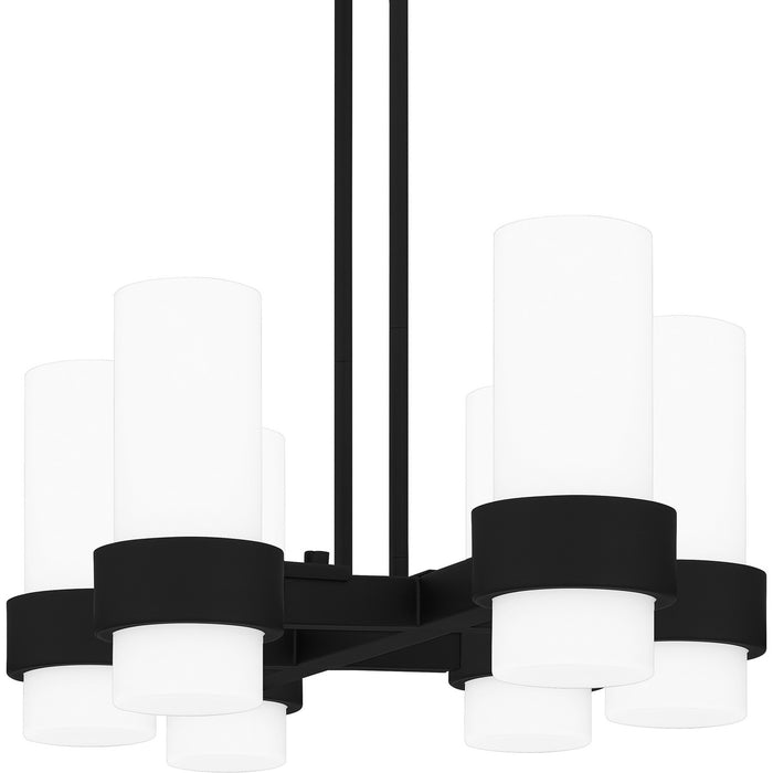 Myhouse Lighting Quoizel - PCKIM636MBK - Six Light Linear Chandelier - Kimora - Matte Black