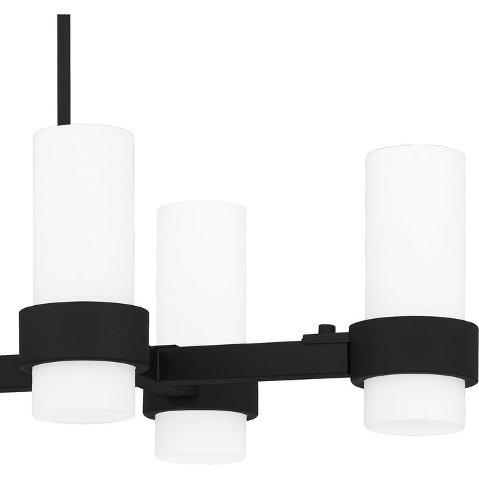 Myhouse Lighting Quoizel - PCKIM636MBK - Six Light Linear Chandelier - Kimora - Matte Black