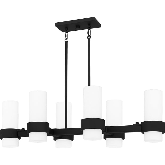 Myhouse Lighting Quoizel - PCKIM636MBK - Six Light Linear Chandelier - Kimora - Matte Black