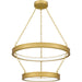 Myhouse Lighting Quoizel - PCOZA2827A - LED Pendant - Ozara - Antique Brass