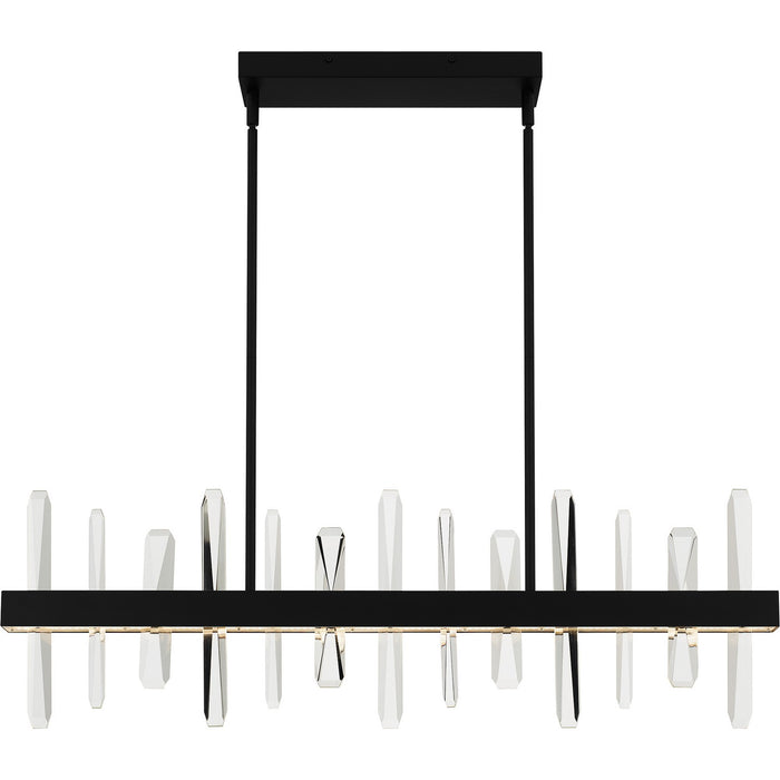 Myhouse Lighting Quoizel - PCRGL138MBK - LED Linear Chandelier - Regal - Matte Black