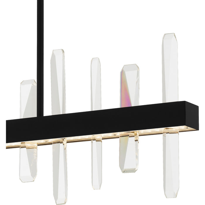 Myhouse Lighting Quoizel - PCRGL138MBK - LED Linear Chandelier - Regal - Matte Black