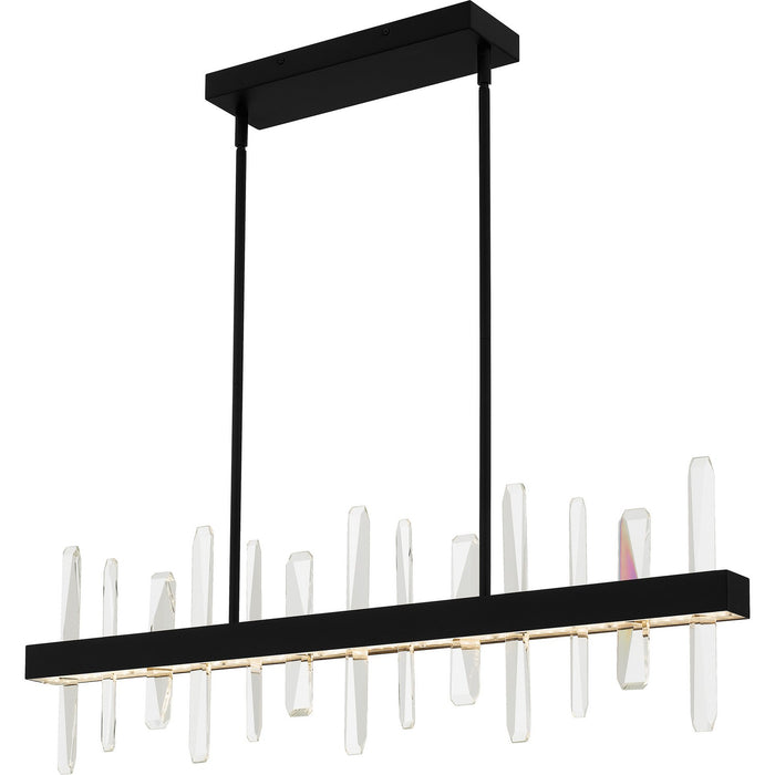 Myhouse Lighting Quoizel - PCRGL138MBK - LED Linear Chandelier - Regal - Matte Black