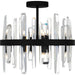 Myhouse Lighting Quoizel - PCRGL1716MBK - Eight Light Semi Flush Mount - Regal - Matte Black