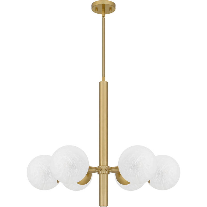 Myhouse Lighting Quoizel - PCSEI5028AB - Six Light Chandelier - Solei - Aged Brass