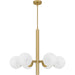 Myhouse Lighting Quoizel - PCSEI5028AB - Six Light Chandelier - Solei - Aged Brass