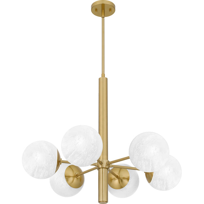 Myhouse Lighting Quoizel - PCSEI5028AB - Six Light Chandelier - Solei - Aged Brass