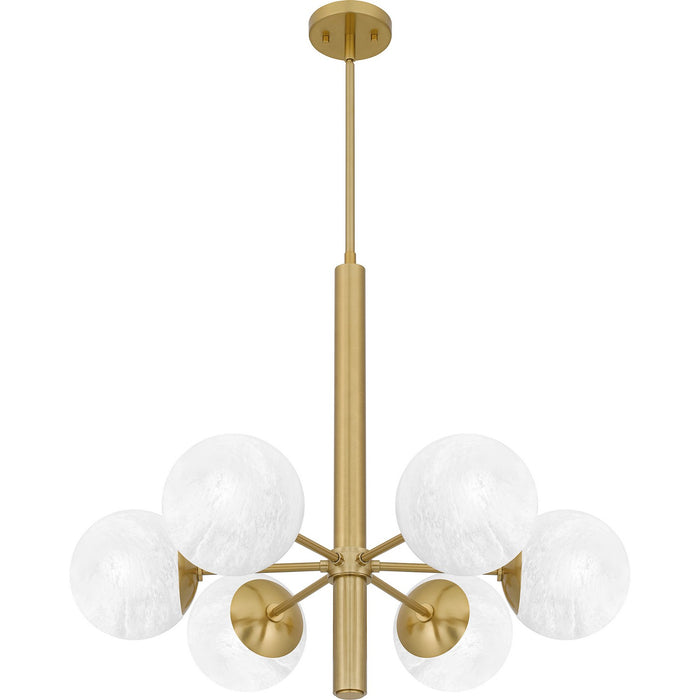 Myhouse Lighting Quoizel - PCSEI5028AB - Six Light Chandelier - Solei - Aged Brass