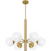 Myhouse Lighting Quoizel - PCSEI5028AB - Six Light Chandelier - Solei - Aged Brass