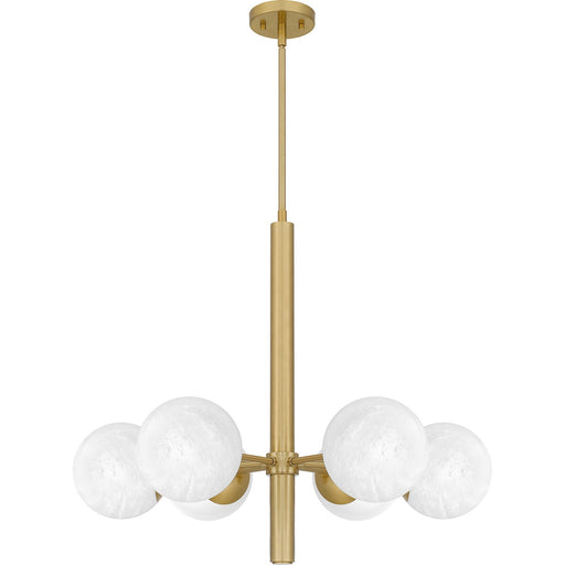 Myhouse Lighting Quoizel - PCSEI5028AB - Six Light Chandelier - Solei - Aged Brass