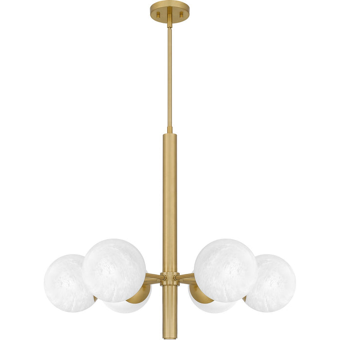 Myhouse Lighting Quoizel - PCSEI5028AB - Six Light Chandelier - Solei - Aged Brass