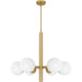 Myhouse Lighting Quoizel - PCSEI5028AB - Six Light Chandelier - Solei - Aged Brass