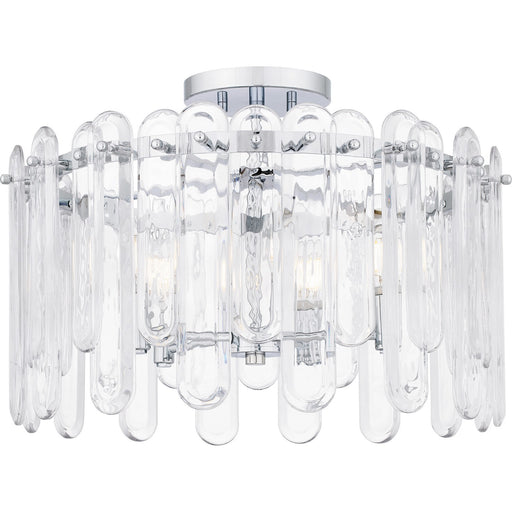 Myhouse Lighting Quoizel - PCSTI1720C - Five Light Semi Flush Mount - Stiles - Polished Chrome