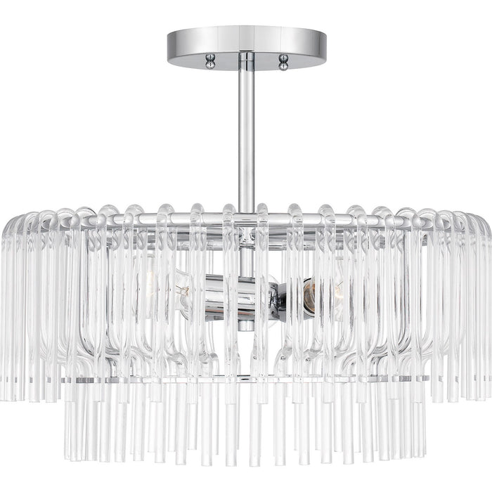 Myhouse Lighting Quoizel - PCTAY1718C - Three Light Semi Flush Mount - Tayshia - Polished Chrome