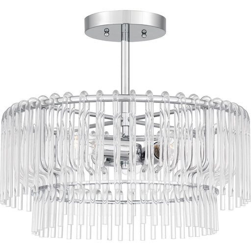 Myhouse Lighting Quoizel - PCTAY1718C - Three Light Semi Flush Mount - Tayshia - Polished Chrome