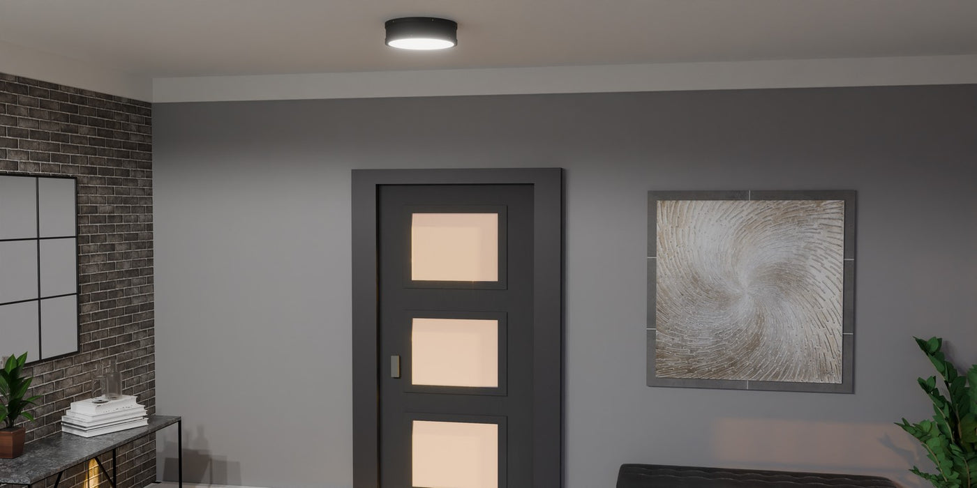 Myhouse Lighting Quoizel - QF5224MBK - LED Flush Mount - Quoizel Fixture - Matte Black