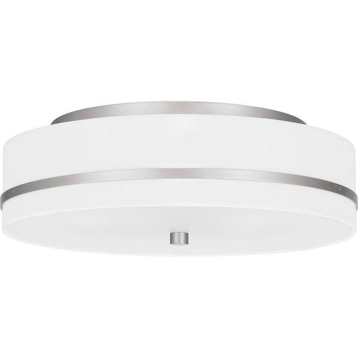 Myhouse Lighting Quoizel - QFL6180BN - Three Light Flush Mount - Quoizel Flush Mount - Brushed Nickel