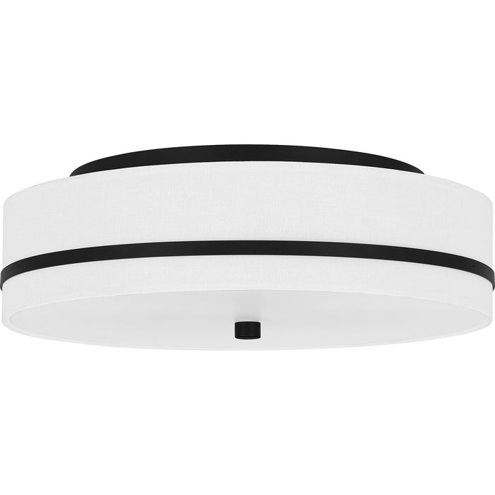 Myhouse Lighting Quoizel - QFL6180MBK - Three Light Flush Mount - Quoizel Flush Mount - Matte Black