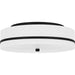 Myhouse Lighting Quoizel - QFL6180MBK - Three Light Flush Mount - Quoizel Flush Mount - Matte Black