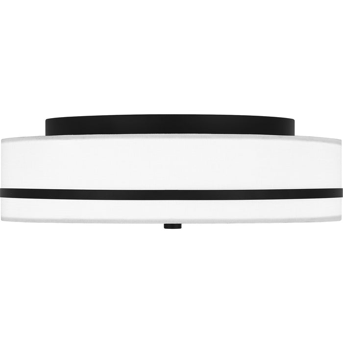 Myhouse Lighting Quoizel - QFL6180MBK - Three Light Flush Mount - Quoizel Flush Mount - Matte Black