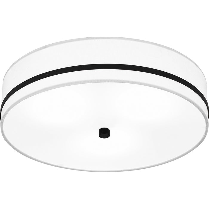 Myhouse Lighting Quoizel - QFL6180MBK - Three Light Flush Mount - Quoizel Flush Mount - Matte Black