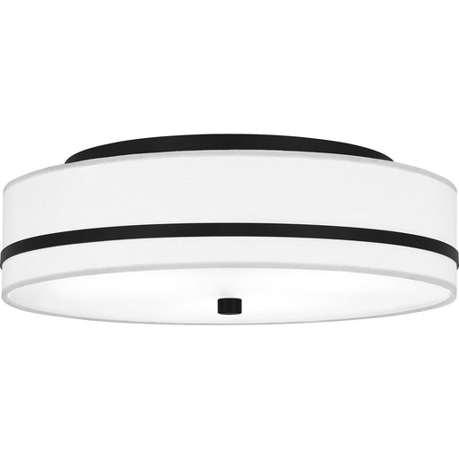 Myhouse Lighting Quoizel - QFL6180MBK - Three Light Flush Mount - Quoizel Flush Mount - Matte Black