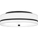 Myhouse Lighting Quoizel - QFL6180MBK - Three Light Flush Mount - Quoizel Flush Mount - Matte Black