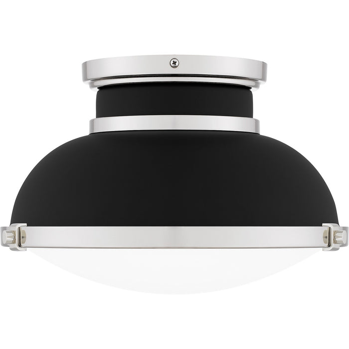 Myhouse Lighting Quoizel - QFL6184MBK - Two Light Flush Mount - Quoizel Flush Mount - Matte Black