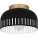 Myhouse Lighting Quoizel - QFL6208MBK - One Light Flush Mount - Quoizel Flush Mount - Matte Black