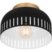 Myhouse Lighting Quoizel - QFL6208MBK - One Light Flush Mount - Quoizel Flush Mount - Matte Black