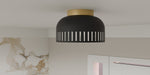 Myhouse Lighting Quoizel - QFL6208MBK - One Light Flush Mount - Quoizel Flush Mount - Matte Black