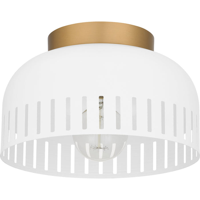 Myhouse Lighting Quoizel - QFL6208W - One Light Flush Mount - Quoizel Flush Mount - Matte White