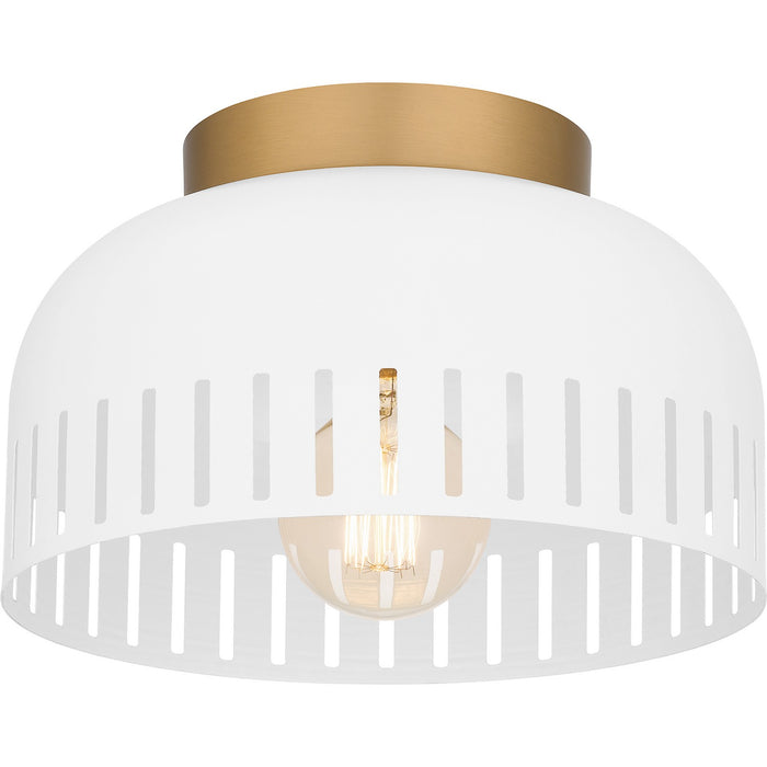 Myhouse Lighting Quoizel - QFL6208W - One Light Flush Mount - Quoizel Flush Mount - Matte White