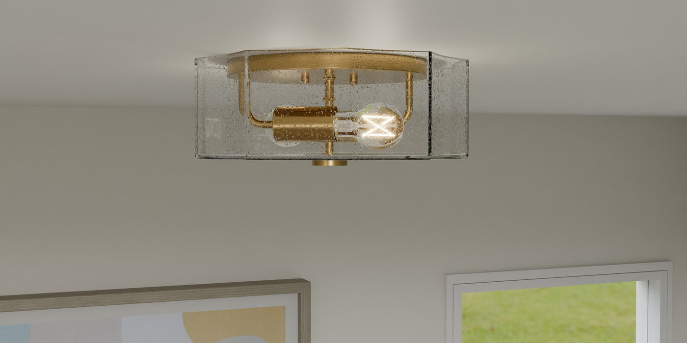 Myhouse Lighting Quoizel - QFL6222AB - Two Light Flush Mount - Quoizel Flush Mount - Aged Brass