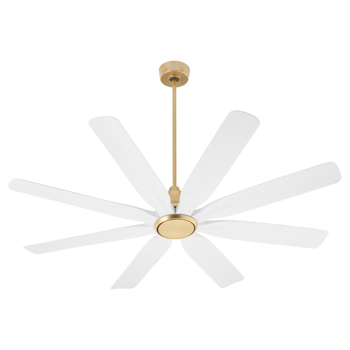 Myhouse Lighting Quorum - 33608-80 - 60" Patio Fan - Rosales - Aged Brass