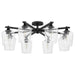 Myhouse Lighting Quorum - 358-8-59 - Eight Light Ceiling Mount - Veno - Matte Black