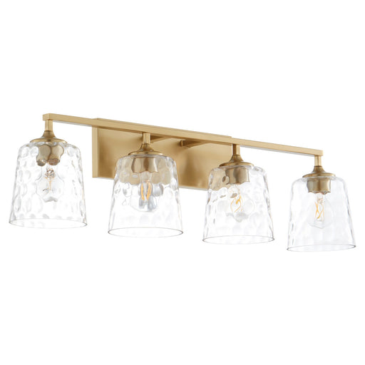 Myhouse Lighting Quorum - 5005-4-180 - Four Light Vanity - Eldorado - Aged Brass
