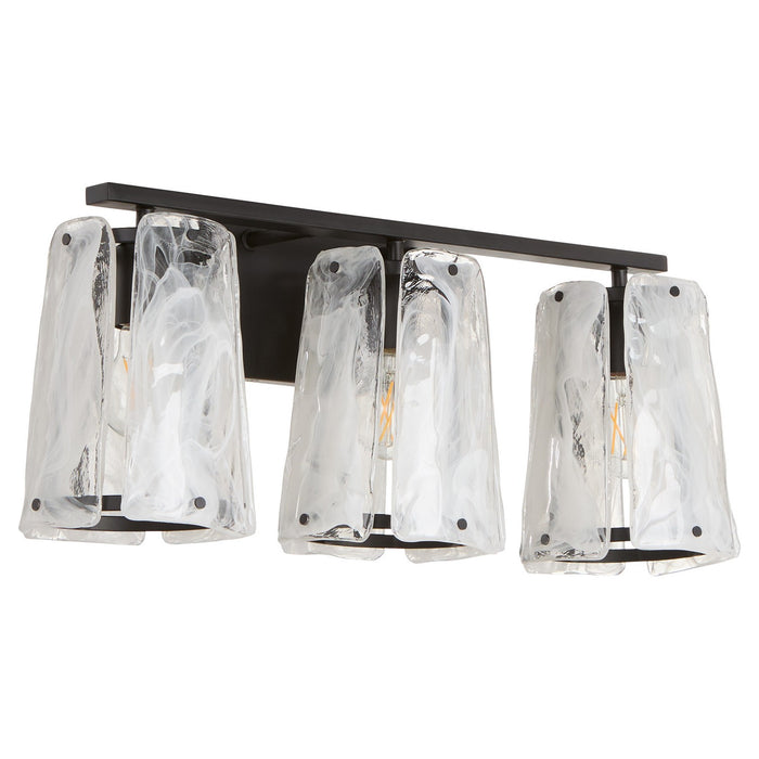 Myhouse Lighting Quorum - 5575-3-59 - Three Light Vanity - Prestige - Matte Black