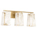 Myhouse Lighting Quorum - 5575-3-80 - Three Light Vanity - Prestige - Aged Brass