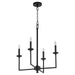 Myhouse Lighting Quorum - 6005-4-59 - Four Light Chandelier - Eldorado - Matte Black