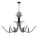 Myhouse Lighting Quorum - 620-6-59 - Six Light Chandelier - Majesty - Matte Black