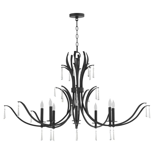 Myhouse Lighting Quorum - 620-8-59 - Eight Light Chandelier - Majesty - Matte Black